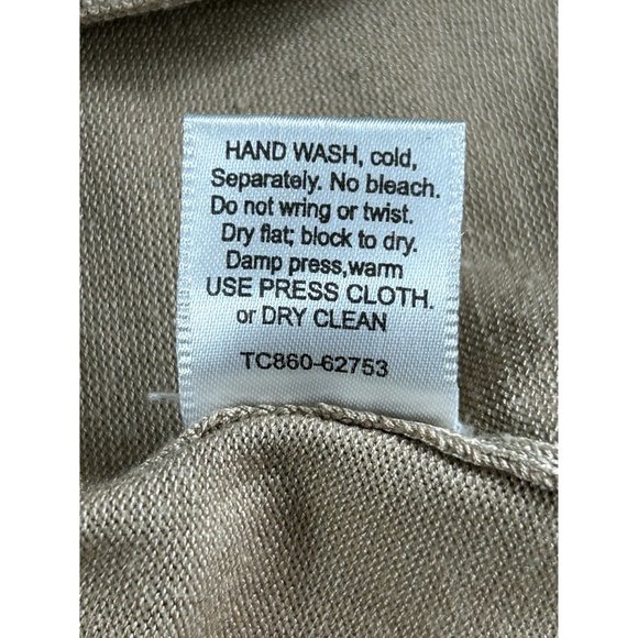 Pendleton Brown‎ Silk Button Up Blazer with T-Shirt Womens Size Medium - Picture 15 of 15